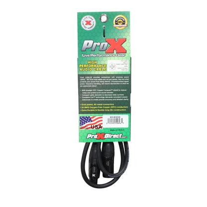ProX XC-MIC Balanced XLR Microphone Cable OFC Conductors | 5 ft