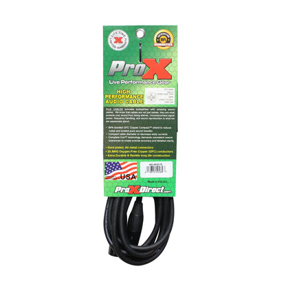ProX XC-MIC Balanced XLR Microphone Cable OFC Conductors | 15 ft