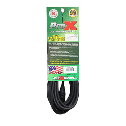 ProX XC-MIC Balanced XLR Microphone Cable OFC Conductors | 25 ft