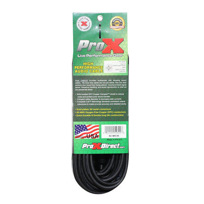ProX XC-MIC Balanced XLR Microphone Cable OFC Conductors | 50 ft