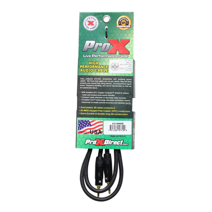 ProX Balanced TRS Mini to TRS Mini Audio Cable OFC Balanced Stereo | 5 ft