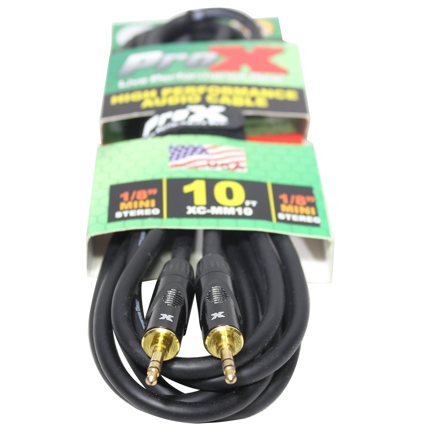 ProX Balanced TRS Mini to TRS Mini Audio Cable OFC Balanced Stereo | 10 ft