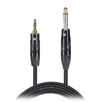 ProX Unbalanced TRS Mini to TS Audio Cable OFC With Metal Connectors | 5 ft