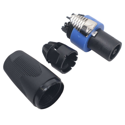 ProX speakON Cable Connectors Locking Speaker Cable Connector | 4 Pole | Male