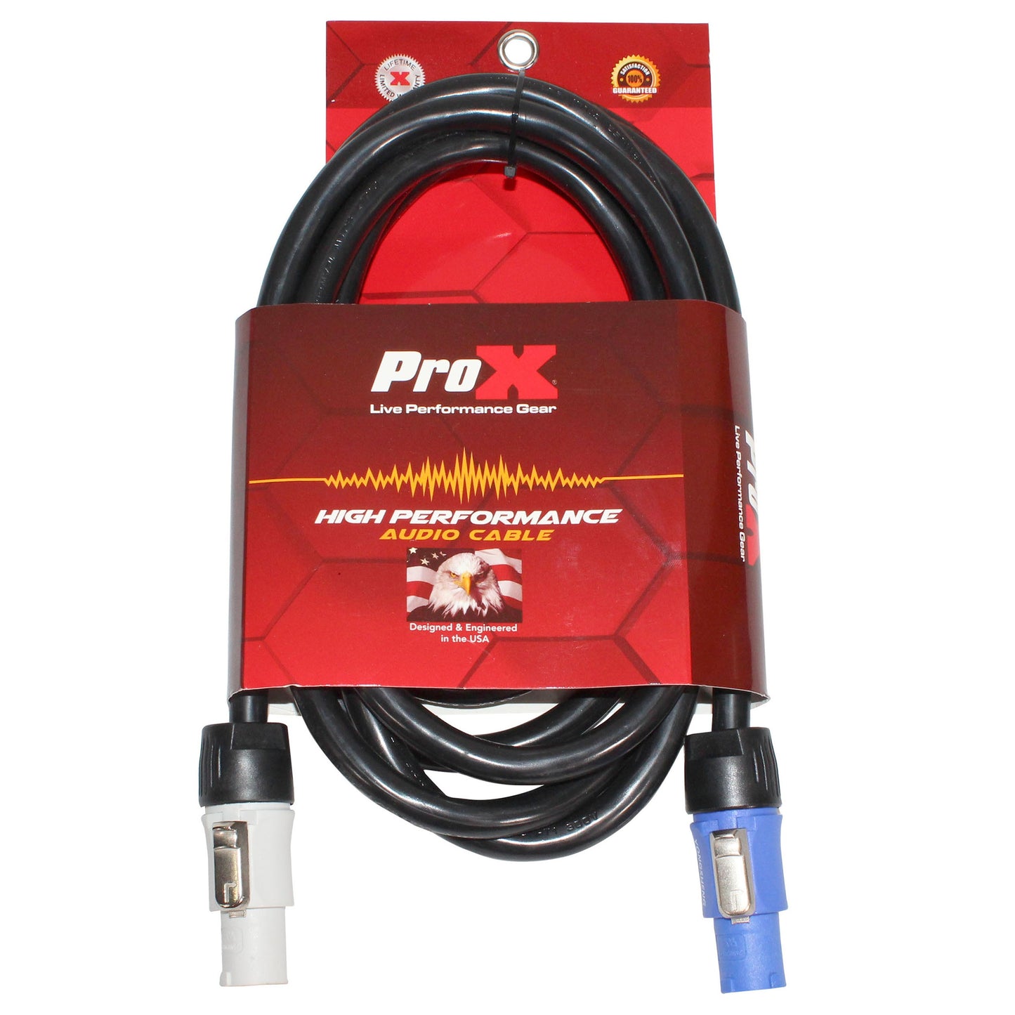 ProX PowerCON Compatible Link Cable Pure Copper Locking Power Cable | 12 AWG | 10 Ft.