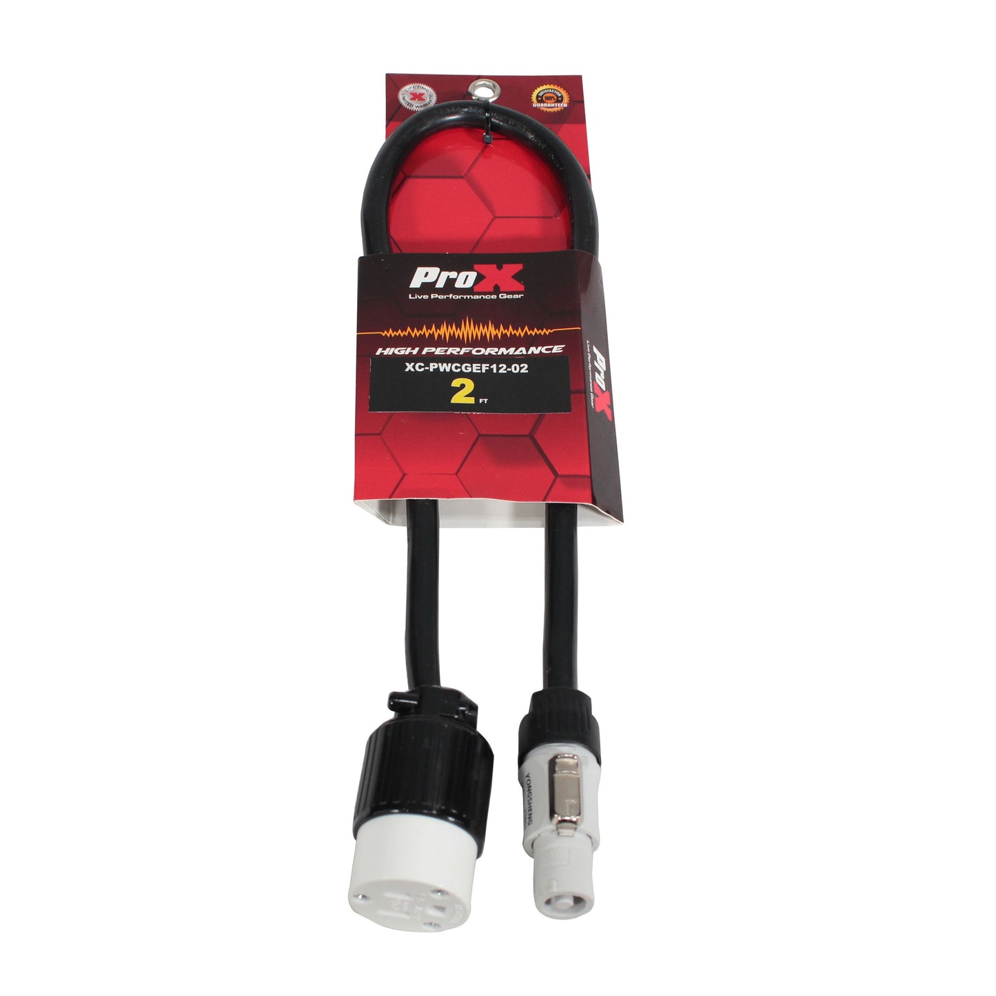 ProX XC-PWCGEF12-02 12AWG PowerCON to NEMA 5-15R Power Cable