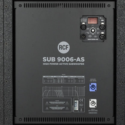 RCF SUB 9006-AS Active High Power Subwoofer detail 1