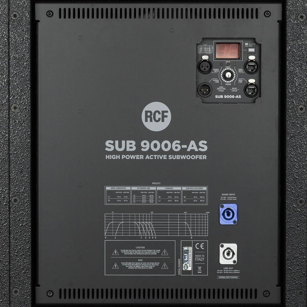 RCF SUB 9006-AS Active High Power Subwoofer detail 1