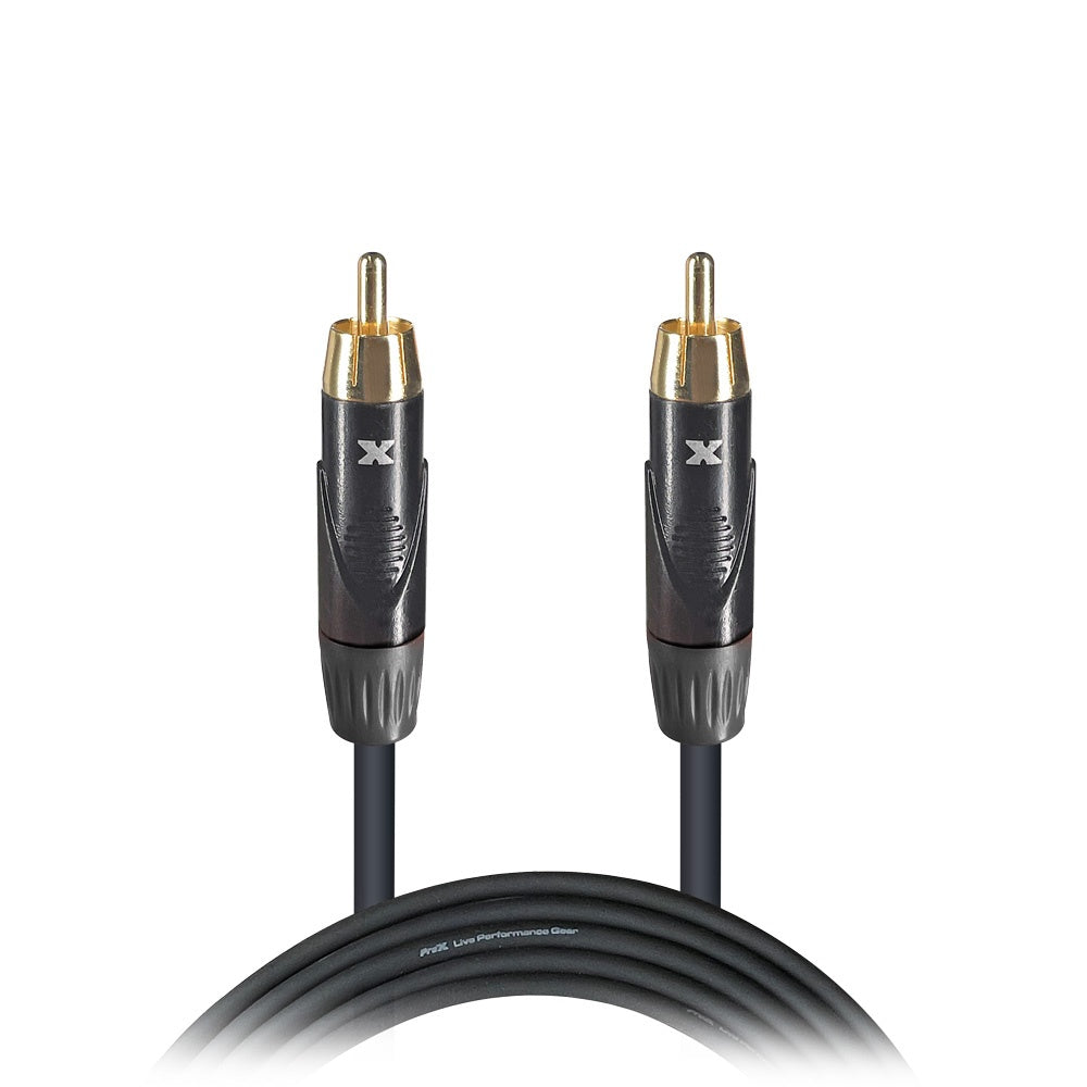 ProX RCA to RCA Audio Cable OFC Patch Cable For Live Sound | 5 ft