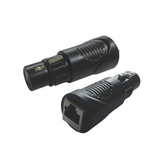 ProX RJ45 to XLR DMX Adapter 3-Pin Cat 5/6 Converter | Female