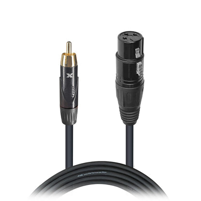 ProX RCA to XLR Female Audio Cable OFC Unbalanced Patch Cable | 5 ft