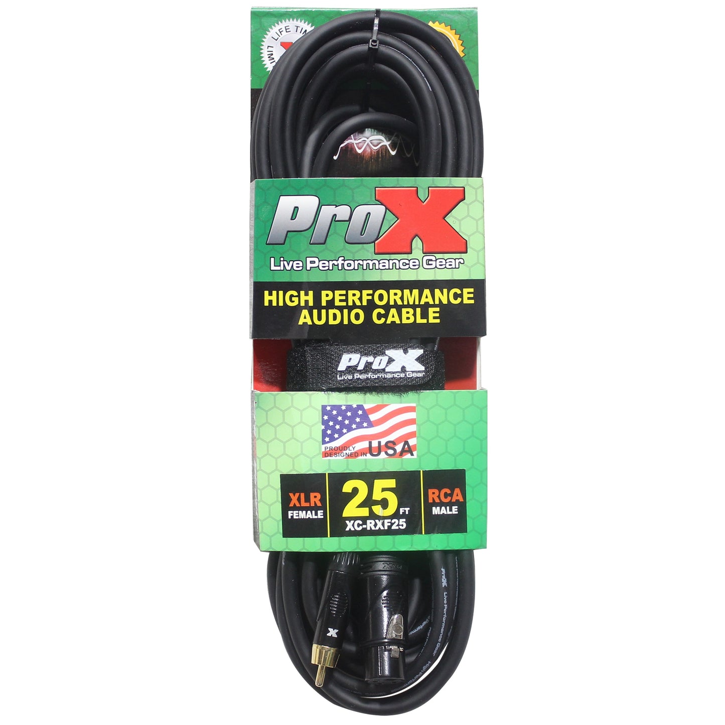 ProX RCA to XLR Female Audio Cable OFC Unbalanced Patch Cable | 25 ft