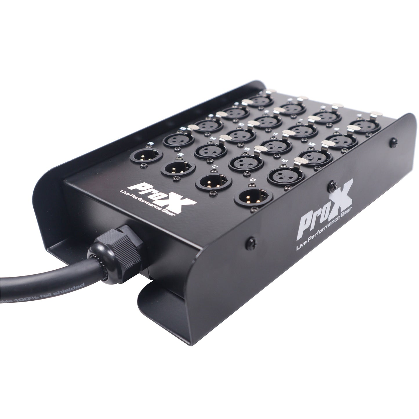 ProX XLR Stage Box Snakes 16x4 Tour-Grade 16-Channel Audio Snake | 100 ft