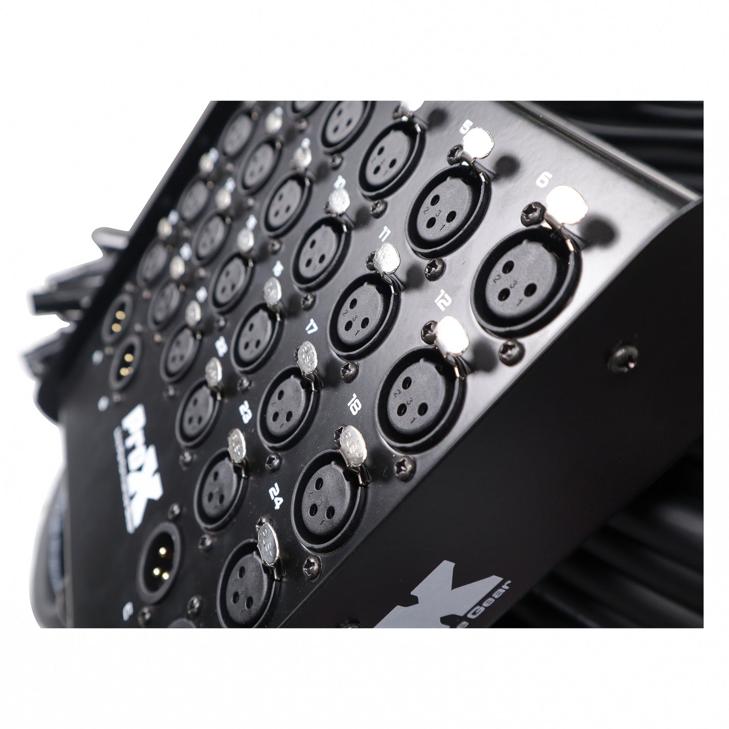 ProX XLR Stage Box Snakes 24x4 XLR Recording Extension Snake | 150 ft