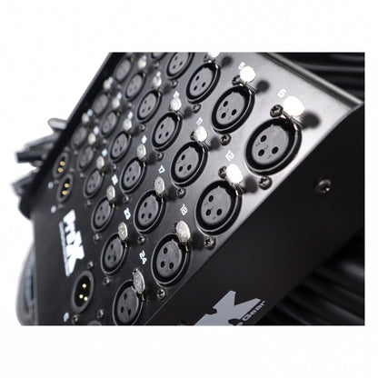 ProX XLR Stage Box Snakes 24x4 XLR Recording Extension Snake | 150 ft