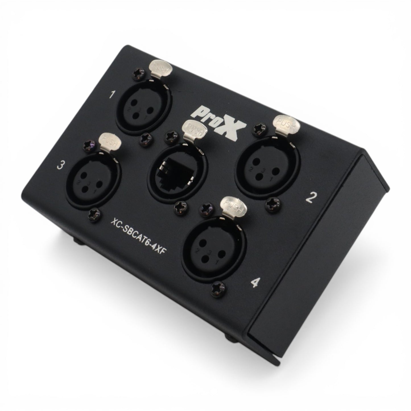 ProX CAT6 Audio/DMX Snake Boxes 4-Channel Portable Snake Box | Female