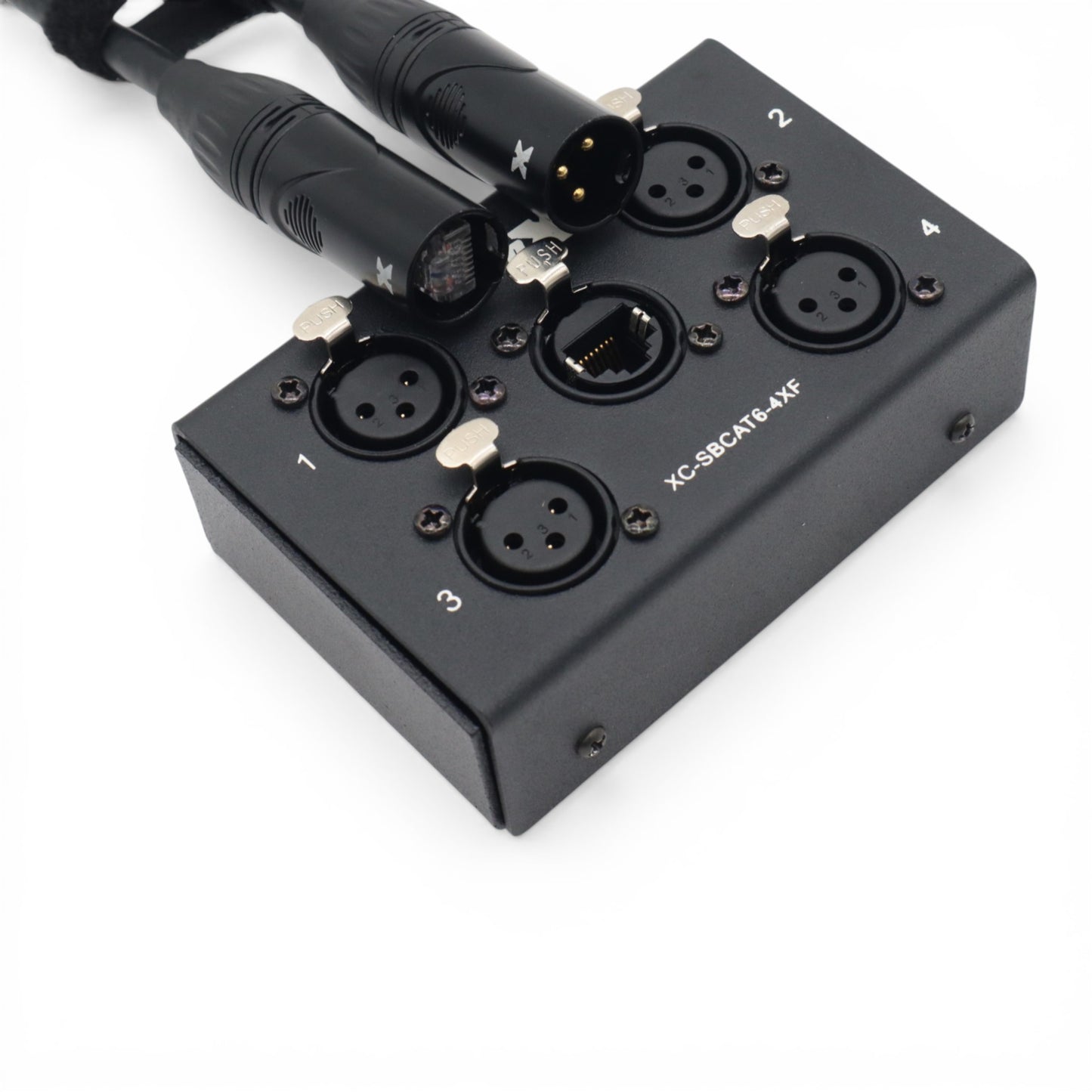 ProX CAT6 Audio/DMX Snake Boxes 4-Channel Portable Snake Box | Female