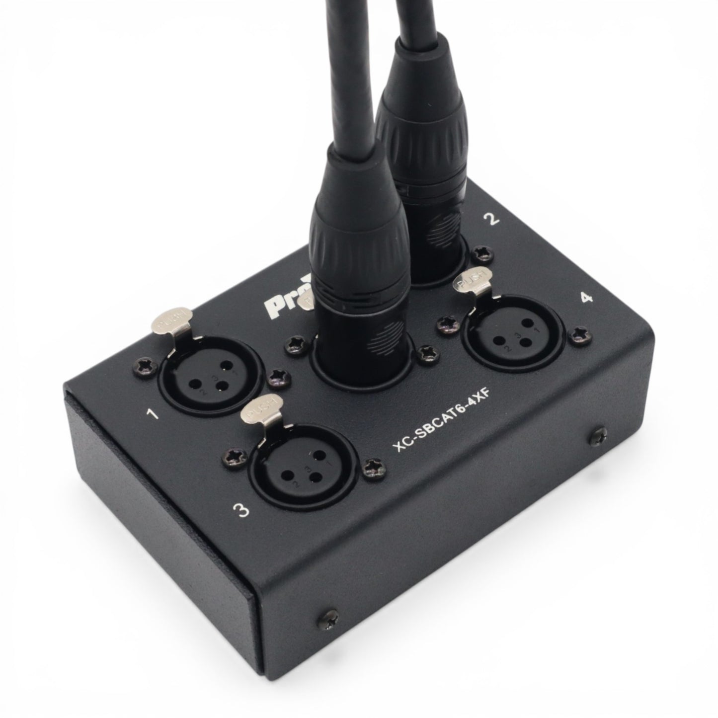 ProX CAT6 Audio/DMX Snake Boxes 4-Channel Portable Snake Box | Female