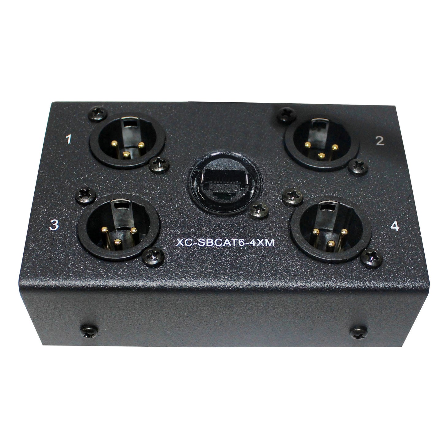 ProX CAT6 Audio/DMX Snake Boxes 4-Channel Portable Snake Box | Male