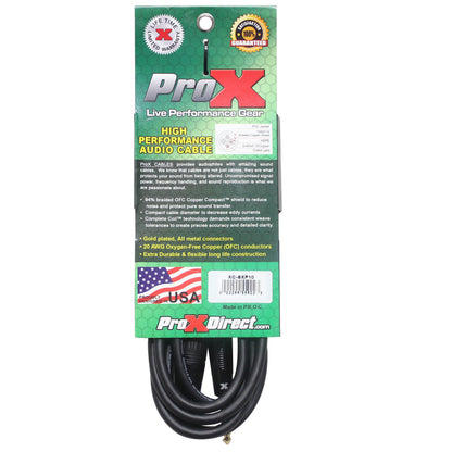 ProX TRS to XLR-F Balanced Audio Cables OFC Conductors With Metal Housings | 10 ft