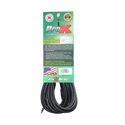 ProX TRS to XLR-F Balanced Audio Cables OFC Conductors With Metal Housings | 25 ft
