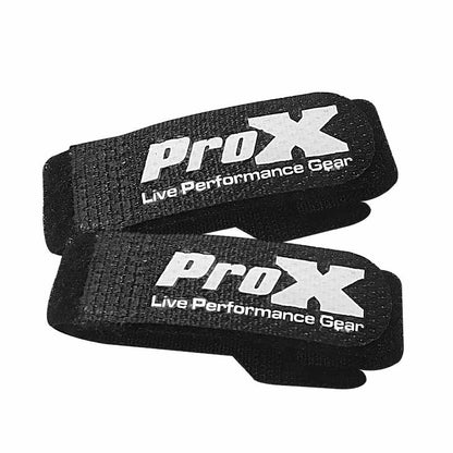 ProX Cable Tie Hook & Loop Reusable Nylon Cable Management Ties | 10 Pack
