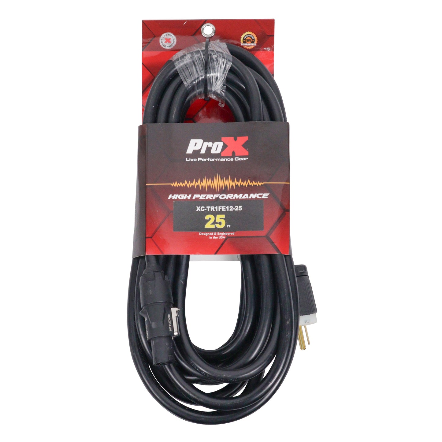 ProX XC-TR1FE12 Edison to powerCON TRUE1 Locking Power Cable | 25 ft