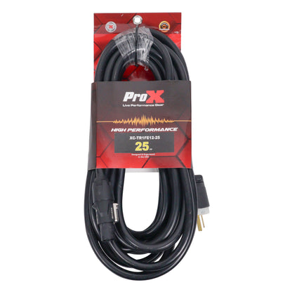 ProX XC-TR1FE12 Edison to powerCON TRUE1 Locking Power Cable | 25 ft