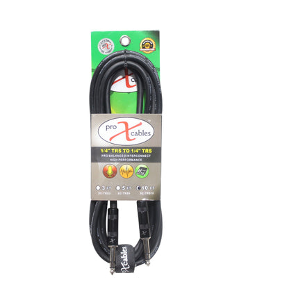 ProX XC-TRS Balanced 1/4" TRS-M to TRS-M OFC Audio Cable | 10 ft