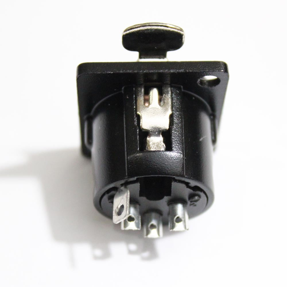 ProX XLR Panel Mount Connector 3-Pin Black Install Connector | Female