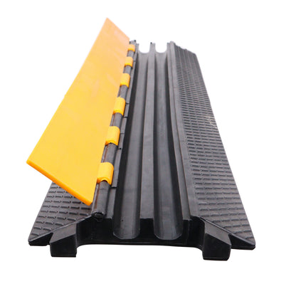ProX Cable Protector Ramp Heavy-Duty Rubber Speed Bump Cover | 2-Channel