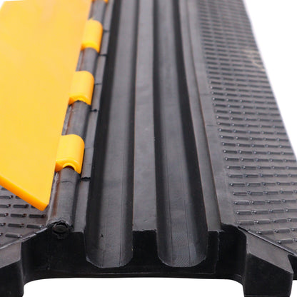 ProX Cable Protector Ramp Heavy-Duty Rubber Speed Bump Cover | 2-Channel