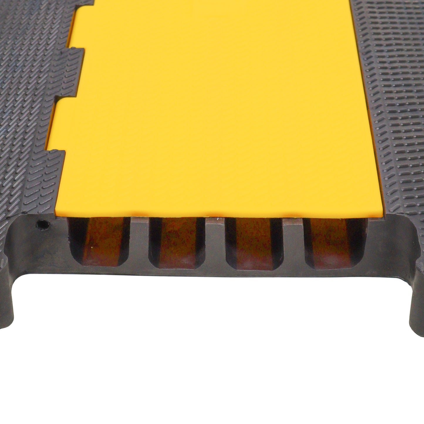 ProX Cable Protector Ramp Heavy-Duty Rubber Speed Bump Cover | 4-Channel
