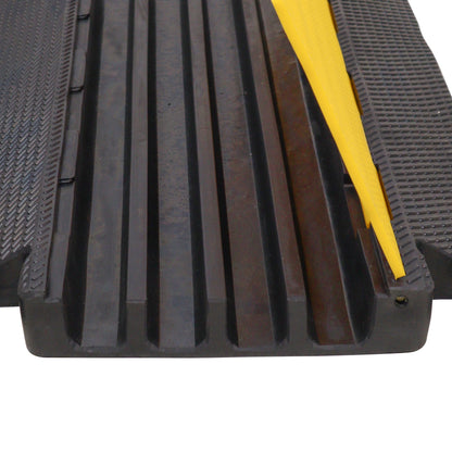 ProX Cable Protector Ramp Heavy-Duty Rubber Speed Bump Cover | 4-Channel