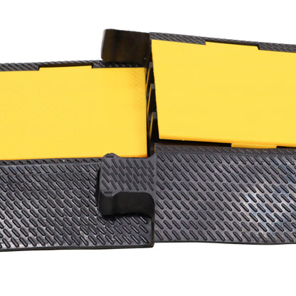 ProX Cable Protector Ramp Heavy-Duty Rubber Speed Bump Cover | 4-Channel