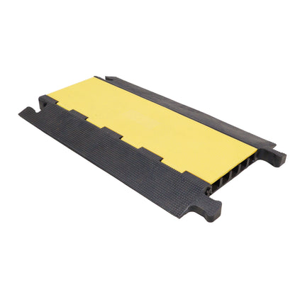 ProX Cable Protector Ramp Heavy-Duty Rubber Speed Bump Cover | 5-Channel