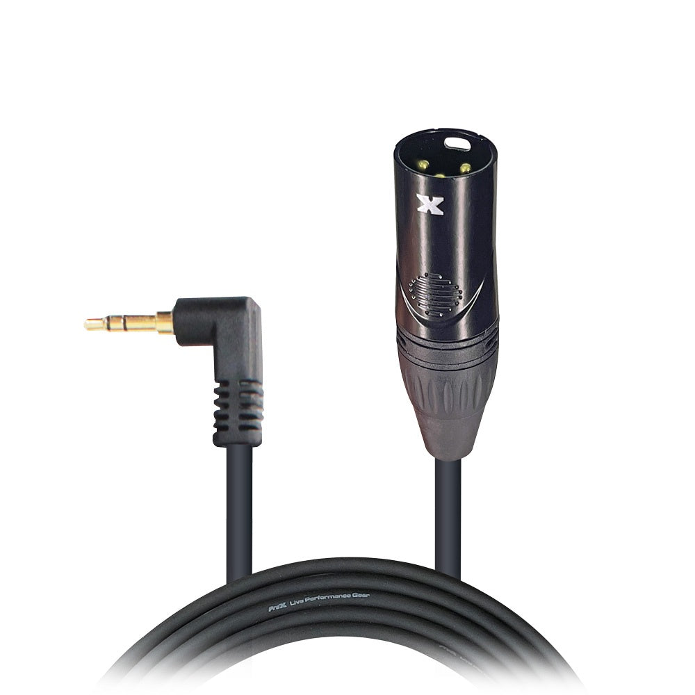 ProX 3.5mm TRS Mini to XLR Male Cable Unbalanced OFC Premium Audio | 5 ft