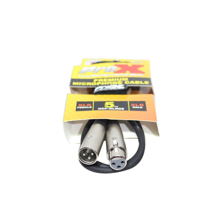 ProX XLR Balanced Audio Cable OFC Mic Cable With All-Metal Connectors | 5 ft