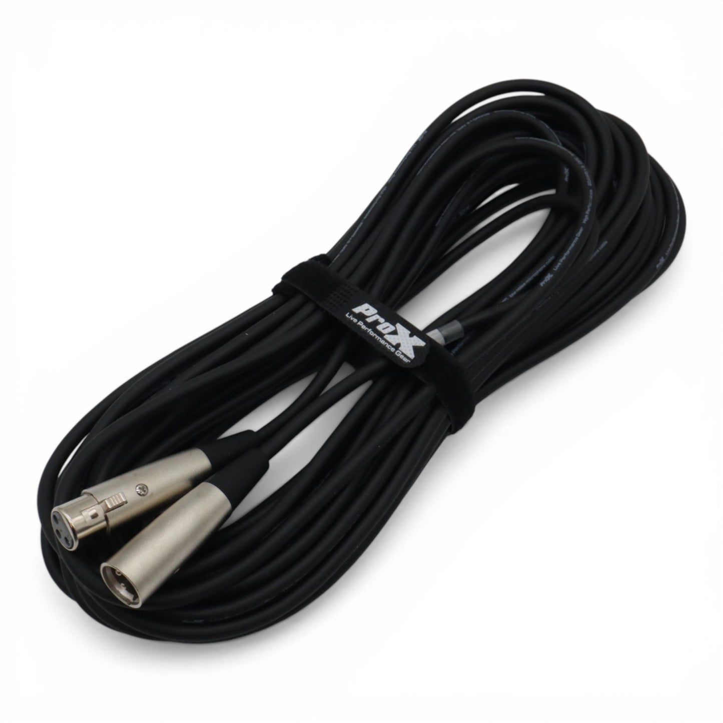 ProX XLR Balanced Audio Cable OFC Mic Cable With All-Metal Connectors | 50 ft