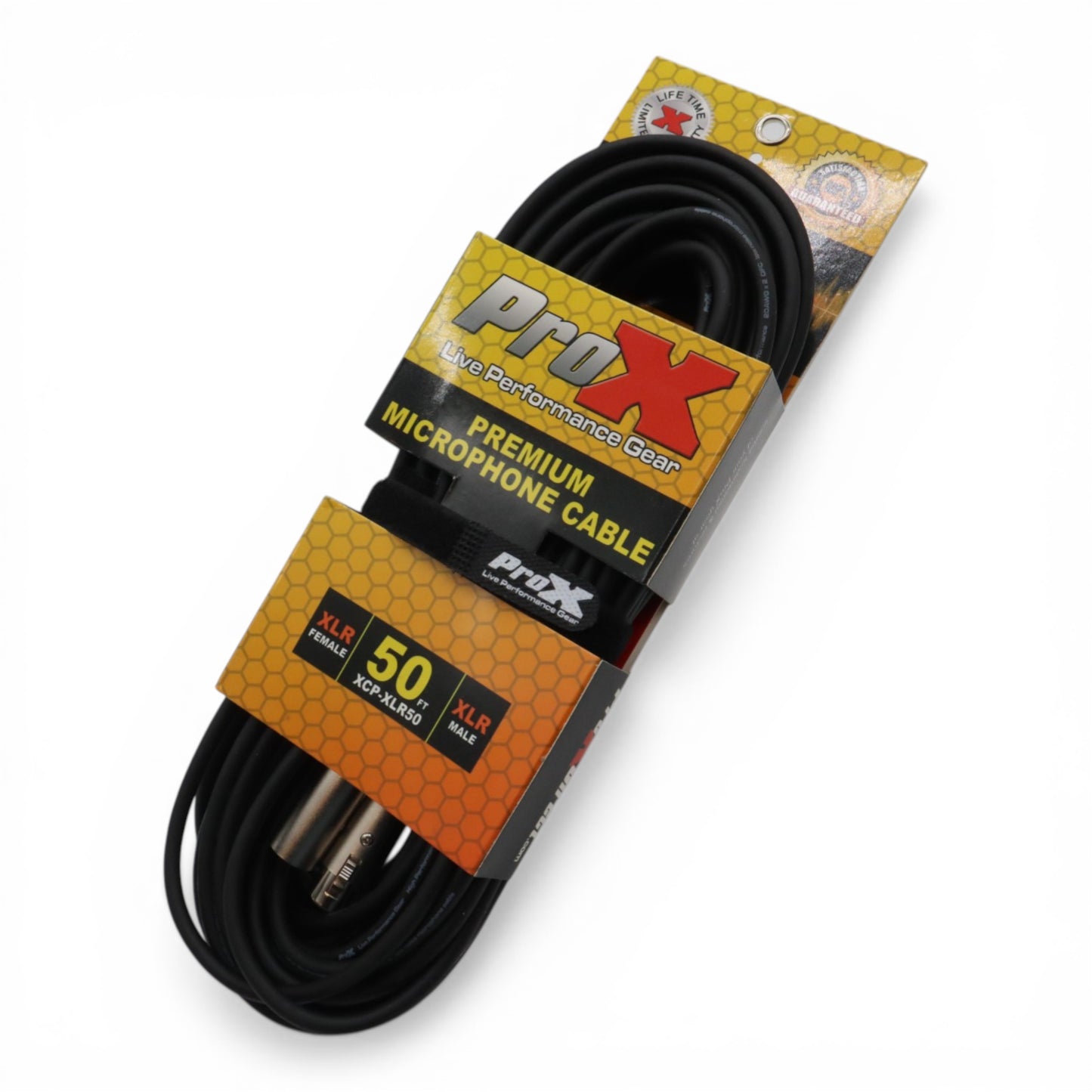 ProX XLR Balanced Audio Cable OFC Mic Cable With All-Metal Connectors | 50 ft