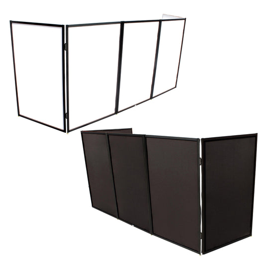 ProX 5-Panel DJ Facade Aluminum Scrim Frame With Quick Release Hinges | Black