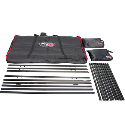 ProX 5-Panel DJ Facade Aluminum Scrim Frame With Quick Release Hinges | Black
