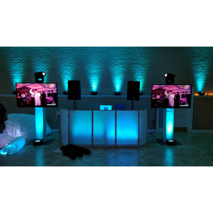 ProX 5-Panel DJ Facade Aluminum Scrim Frame With Quick Release Hinges | Black