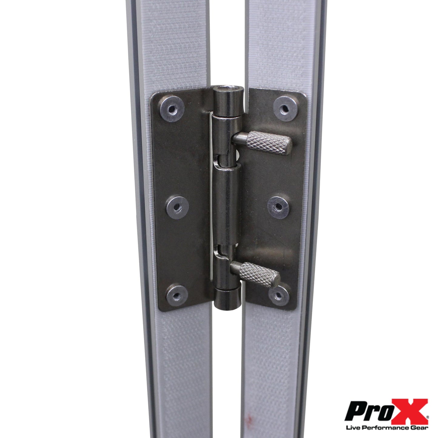 ProX 5-Panel DJ Facade Aluminum Scrim Frame With Quick Release Hinges | Silver