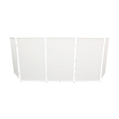 ProX 5-Panel DJ Facade Aluminum Scrim Frame With Quick Release Hinges | White