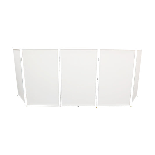 ProX 5-Panel DJ Facade Aluminum Scrim Frame With Quick Release Hinges | White