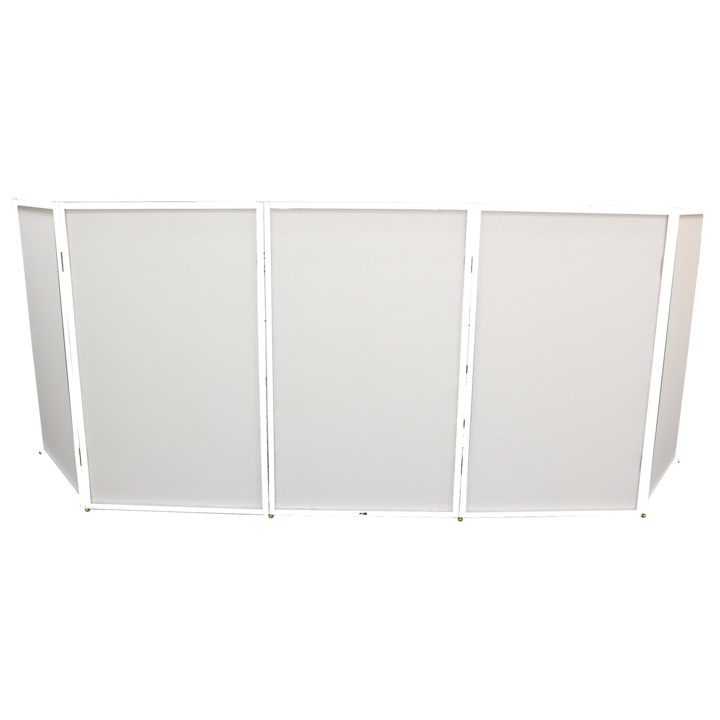 ProX 5-Panel DJ Facade Aluminum Scrim Frame With Quick Release Hinges | White