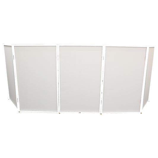 ProX 5-Panel DJ Facade Aluminum Scrim Frame With Quick Release Hinges | White