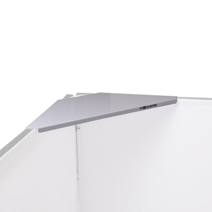 ProX Universal Set of Corner Shelves for DJ Facades | White