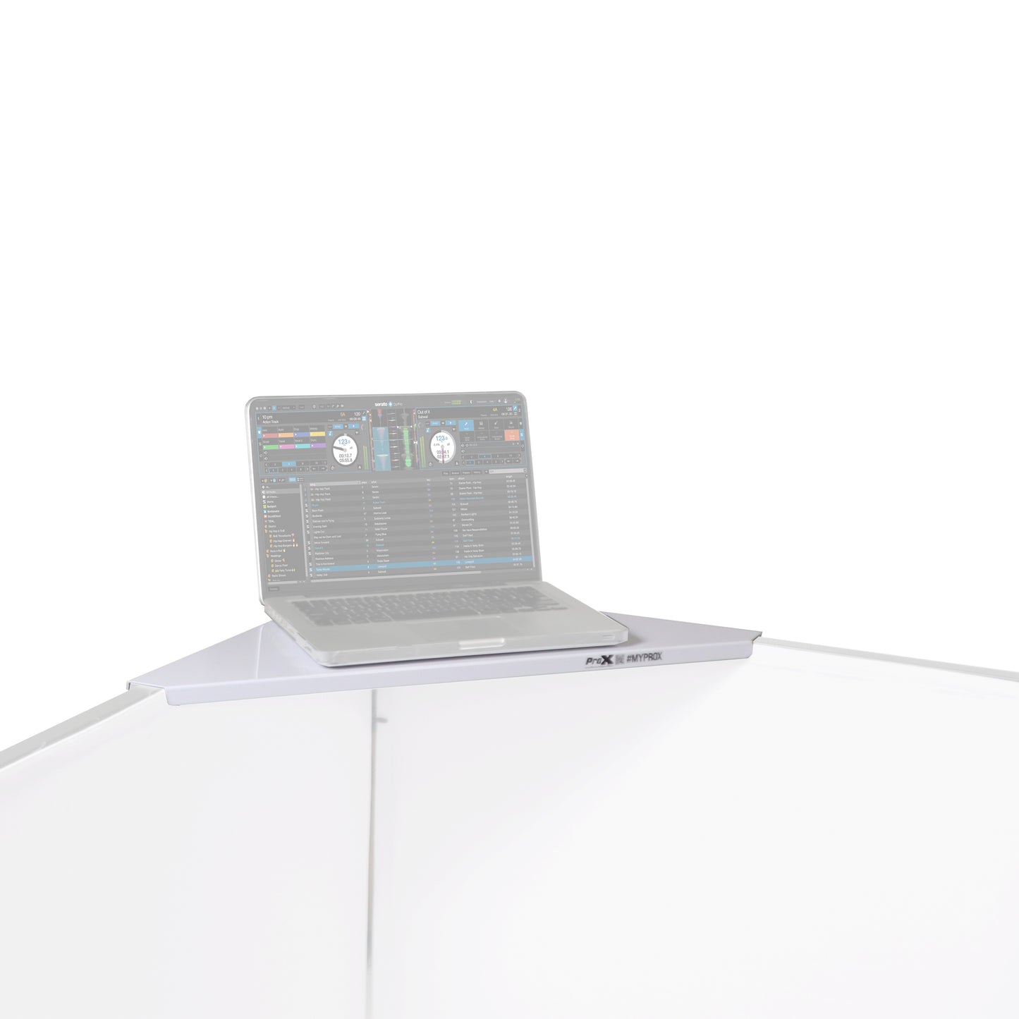 ProX Universal Set of Corner Shelves for DJ Facades | White